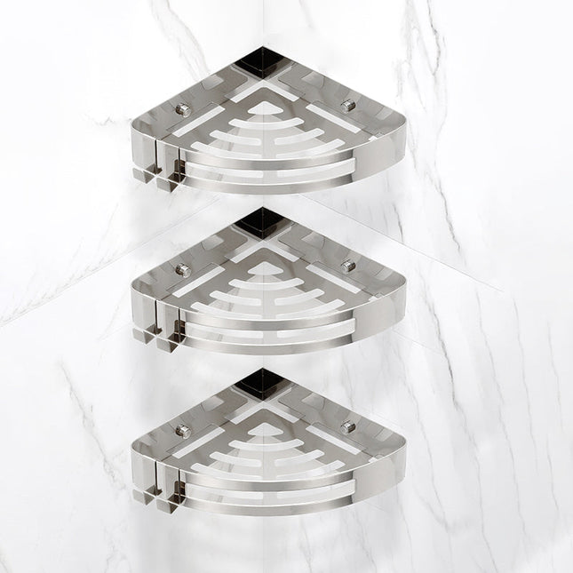 Nowoczesny, 3-częściowy zestaw akcesoriów łazienkowych w kolorze złotym i srebrnym do eleganckich wnętrz 12