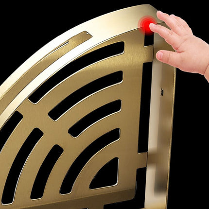 Nowoczesny, 3-częściowy zestaw akcesoriów łazienkowych w kolorze złotym i srebrnym do eleganckich wnętrz 7