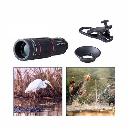 Obiektyw Monokularowy 18X do Telefonu z Klipsem na Statyw – Wysokiej Jakości Optyka i Uniwersalna Kompatybilność 4