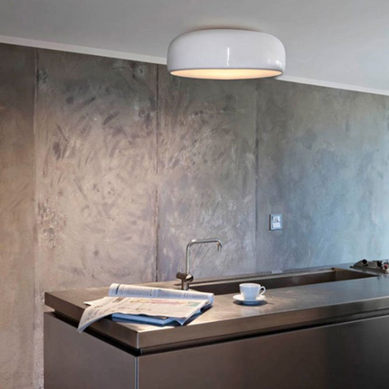 Okrągła Lampa Sufitowa LED Czarna – Nowoczesna Lampa Sufitowa do Salonu i Wnętrz, Energooszczędna, Średnica 35/48/60 cm 4