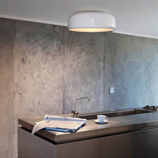 Okrągła Lampa Sufitowa LED Czarna – Nowoczesna Lampa Sufitowa do Salonu i Wnętrz, Energooszczędna, Średnica 35/48/60 cm 4