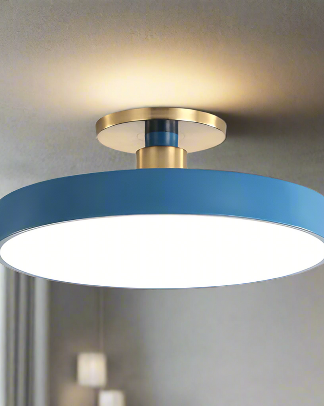 Okrągła Lampa Sufitowa LED Podtynkowa w Stylu Skandynawskim – Akrylowa, Nowoczesna Konstrukcja 1