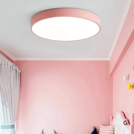 Okrągła lampa sufitowa LED z akrylowym dyfuzorem, minimalistyczna i niskoprofilowa 8