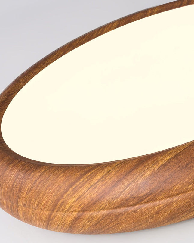 Okrągła Lampa Sufitowa LED z Drewnianymi Słojami – Nordyckie Wykończenie do Salonu i Sypialni, Różne Rozmiary 8