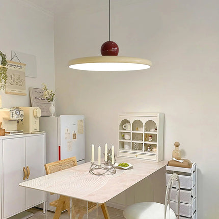 Okrągła lampa wisząca LED z regulowanym kablem, metalowo-akrylowa, idealna do salonu 6