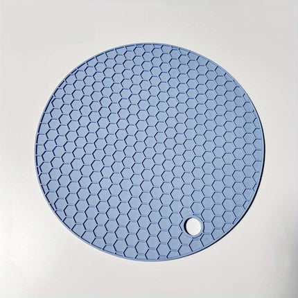 Okrągła, odporna na ciepło silikonowa podstawka pod garnki i szklanki – antypoślizgowa i trwała, 18 cm, do 230°C 0