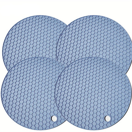 Okrągła, odporna na ciepło silikonowa podstawka pod garnki i szklanki – antypoślizgowa i trwała, 18 cm, do 230°C 1