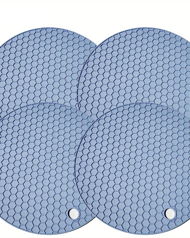 Okrągła, odporna na ciepło silikonowa podstawka pod garnki i szklanki – antypoślizgowa i trwała, 18 cm, do 230°C 1