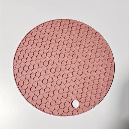 Okrągła, odporna na ciepło silikonowa podstawka pod garnki i szklanki – antypoślizgowa i trwała, 18 cm, do 230°C 2