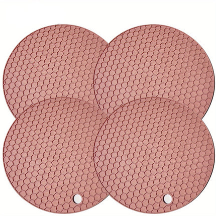 Okrągła, odporna na ciepło silikonowa podstawka pod garnki i szklanki – antypoślizgowa i trwała, 18 cm, do 230°C 3