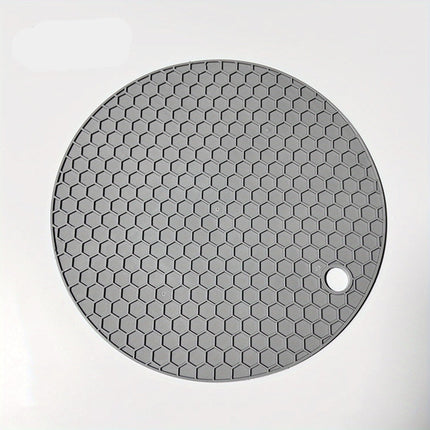 Okrągła, odporna na ciepło silikonowa podstawka pod garnki i szklanki – antypoślizgowa i trwała, 18 cm, do 230°C 4