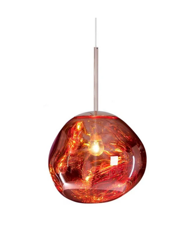 Organiczna Lampa Wisząca Kula do Salonu – Oświetlenie Nad Stół w Żywych Kolorach, E27, Wysoka Jakość, 4 Rozmiary 0