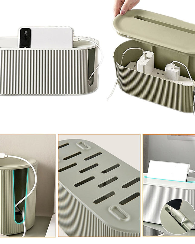 Organizer do Kabelków i Ładowarek – 2 Sztuki, Nowoczesny Design, Wysokiej Jakości Plastik 2