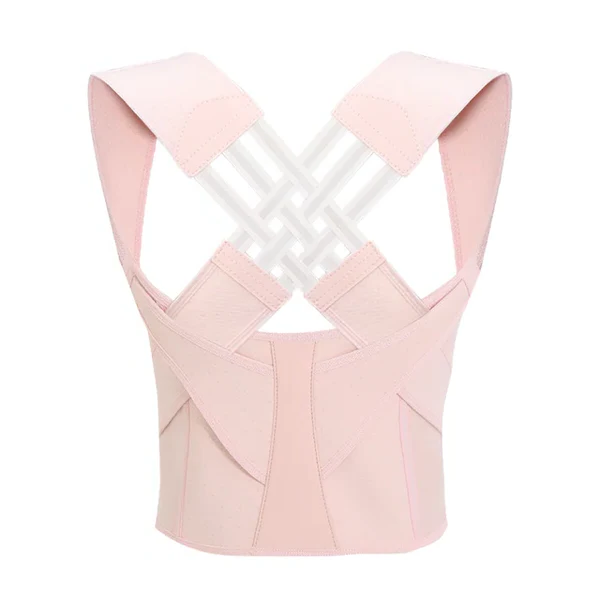 Elastyczna korekcyjna ortopedia na plecy w czarnym kolorze z regulacją, oferująca dyskretne ws 1