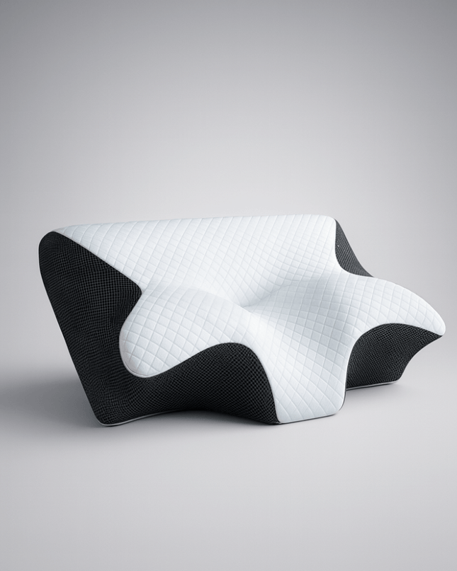 Ortopedyczna poduszka z pianki memory z podparciem szyi i ramion – ergonomiczna poduszka konturowa dla osób śpiących na boku i plecach 1