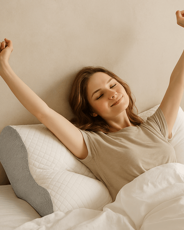 Ortopedyczna poduszka z pianki memory z podparciem szyi i ramion – ergonomiczna poduszka konturowa dla osób śpiących na boku i plecach 6