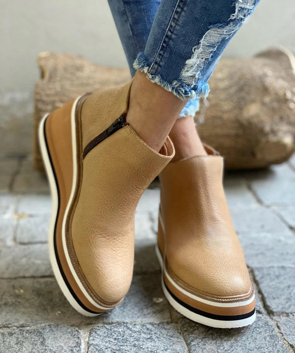 Ortopedyczne, wodoodporne buty z łatwym bocznym zamkiem błyskawicznym – elegancki jesienno-zimowy design – wygodne obuwie na co dzień 3