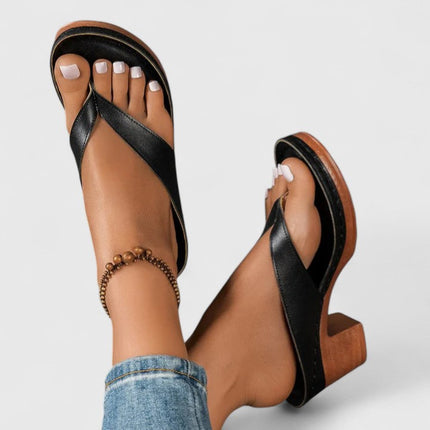 Ortopedyczne buty damskie na obcasie z ergonomiczną wkładką i amortyzującą podeszwą – elegancki design ze skóry syntetycznej 1