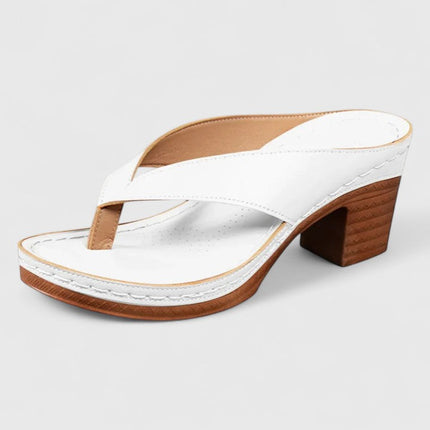 Ortopedyczne buty damskie na obcasie z ergonomiczną wkładką i amortyzującą podeszwą – elegancki design ze skóry syntetycznej 5