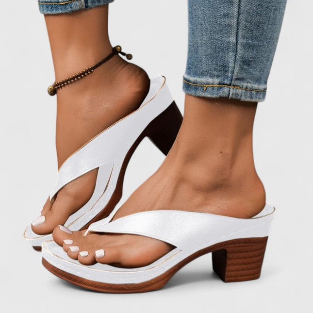 Ortopedyczne buty damskie na obcasie z ergonomiczną wkładką i amortyzującą podeszwą – elegancki design ze skóry syntetycznej 6