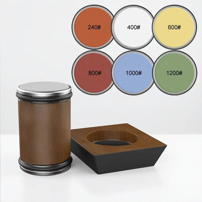 Ostrzałka do Noży Diamentowa na Drewnianej Platformie – Precyzyjne Ostrzenie, Stylowy Design, Łatwość Użytkowania 7