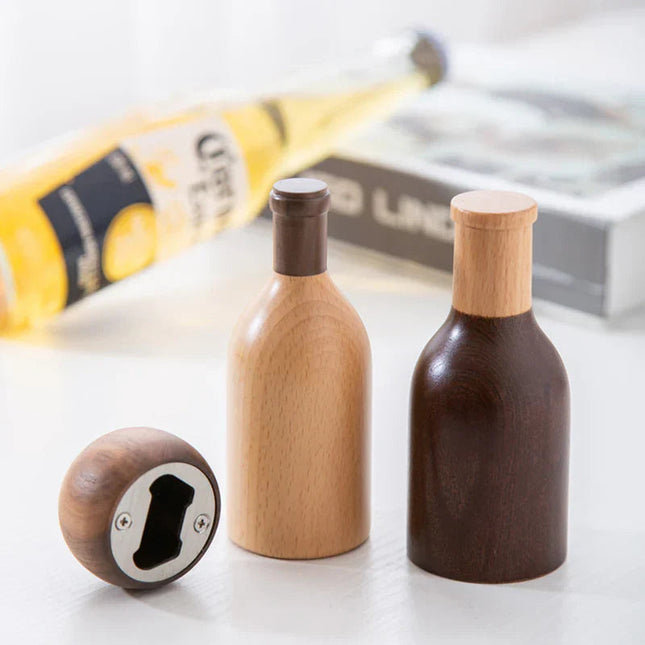 Otwieracz do butelek TimberPop – elegancki, drewniany design i ergonomiczny komfort – piękne narzędzie kuchenne 1
