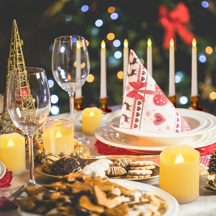 Ozdobna Świeca LED z Funkcją Timera i Pilotem – Ciepłe Światło, Realistyczny Efekt Świecy, Bezpieczna Alternatywa 0