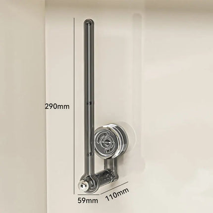 Paper Towel Holder Wall Mount with Rotatable Suction Cup – Transparent Plastic Kitchen Towel Hanger 6
