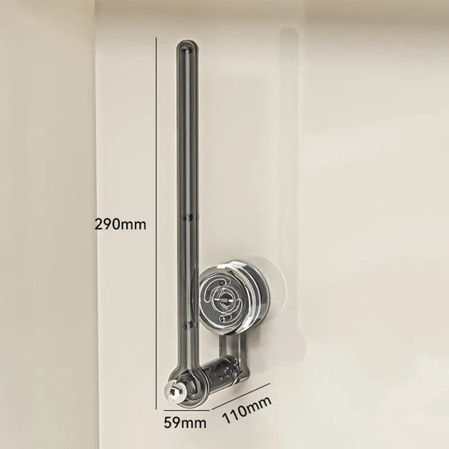 Paper Towel Holder Wall Mount with Rotatable Suction Cup – Transparent Plastic Kitchen Towel Hanger 6