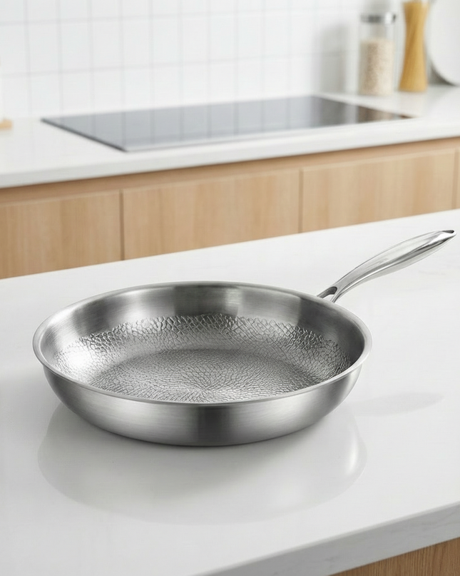 Patelnia tytanowa z naturalną powłoką nieprzywierającą – ultralekka, 28 cm, naczynia kuchenne bez PFAS 1