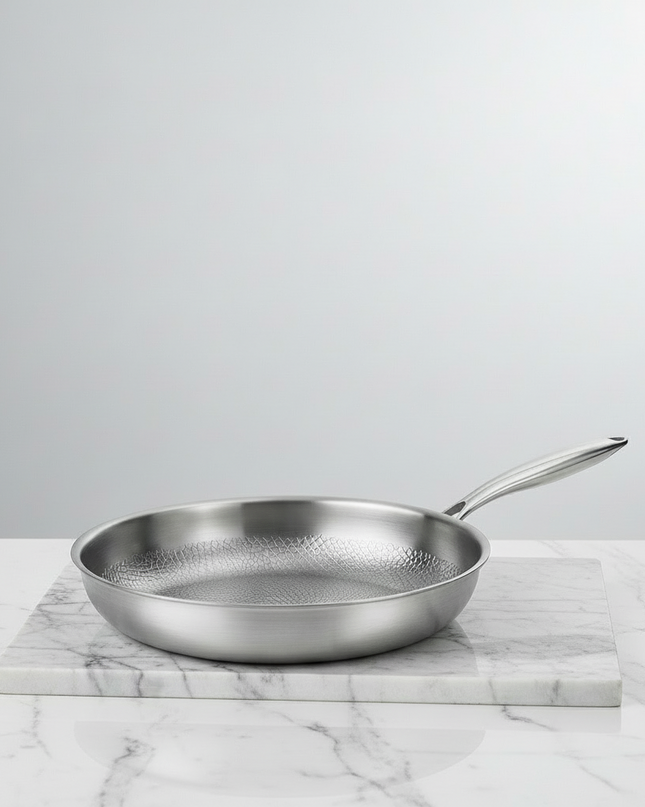Patelnia tytanowa z naturalną powłoką nieprzywierającą – ultralekka, 28 cm, naczynia kuchenne bez PFAS 2