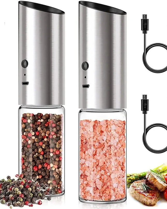 PepperTech | Automatyczny, ładowalny młynek do soli i pieprzu 4