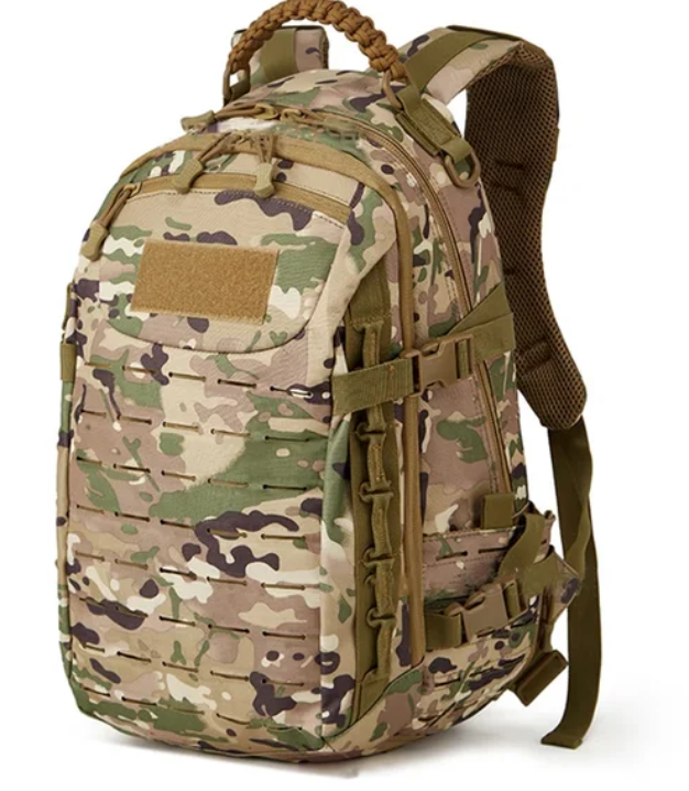 Plecak taktyczny o pojemności 30 l, kompatybilny z systemem MOLLE – wytrzymały nylon Cordura 500D do przygód na świeżym powietrzu 7