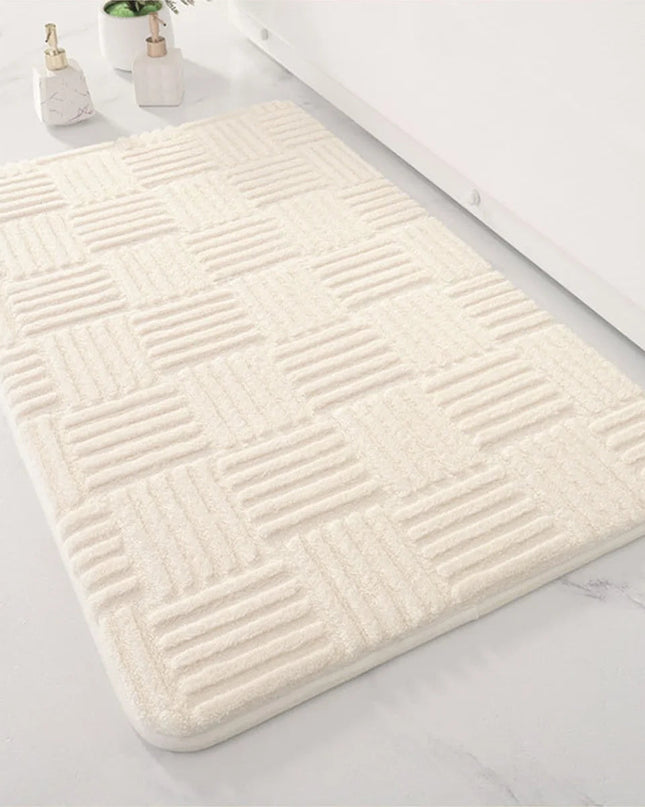 Pluszowy Dywan Łazienkowy z Antypoślizgowym Dnem – Komfortowy i Elegancki, 40x60 cm, 50x80 cm 1