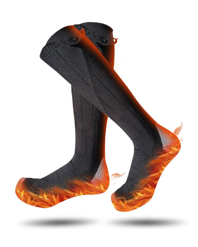 Podgrzewane Skarpetki Zimowe z USB, Ciepło i Komfort na Zimowe Dni, One Size, Bawełna 0