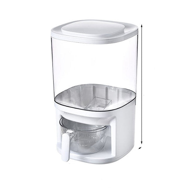 Pojemnik na Żywność Przezroczysty 26x26x43 cm – Duża Pojemność, Plastikowy Pojemnik do Przechowywania Żywności 0