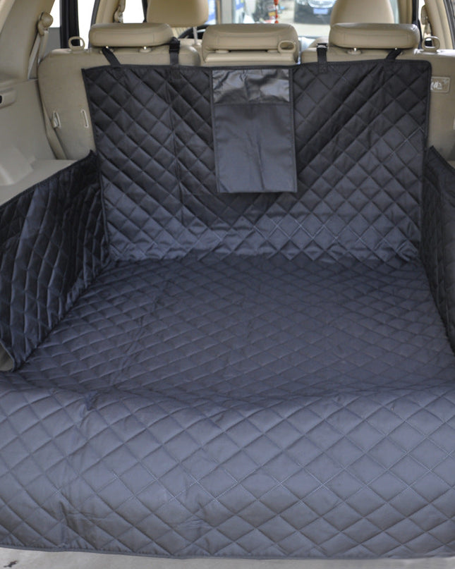 Pokrowiec na bagażnik SUV dla psów + wodoodporna, antypoślizgowa powierzchnia + uniwersalny rozmiar + czarny, 185 cm x 105 cm 3