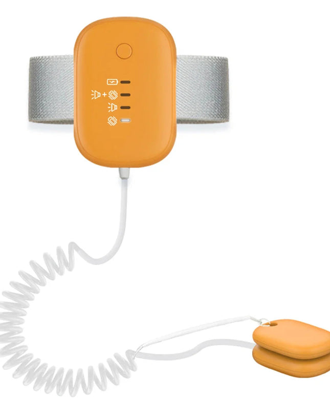 Pomarańczowy Alarm do Nocnego Moczenia dla Dzieci z Detekcją Wilgoci – Łatwy w Użyciu, Regulowany Pasek, Idealny do Nocnych Treningów 0