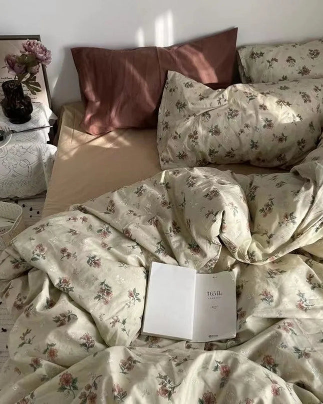 Poszewka na kołdrę 200x220 w Niebieskie Kwiaty z Poszewkami na Poduszki – Wysokiej Jakości Materiał, Łatwa w Utrzymaniu 3