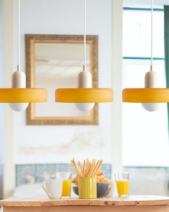 Potrójna Lampa Wisząca z Szklanymi Kloszami – Nowoczesne Oświetlenie do Jadalni i Salonu 15