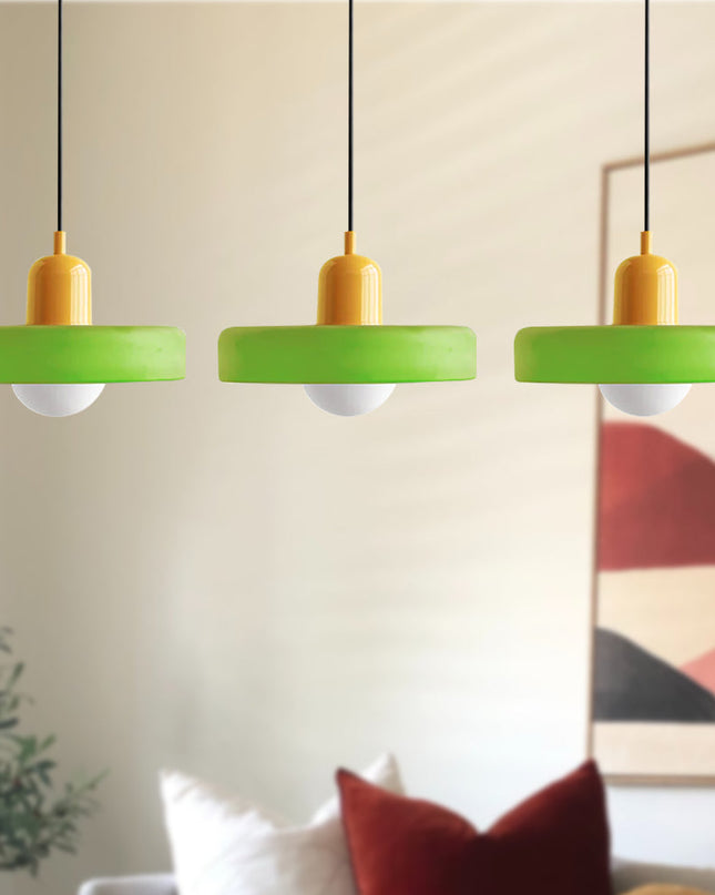 Potrójna Lampa Wisząca z Szklanymi Kloszami – Nowoczesne Oświetlenie do Jadalni i Salonu 17