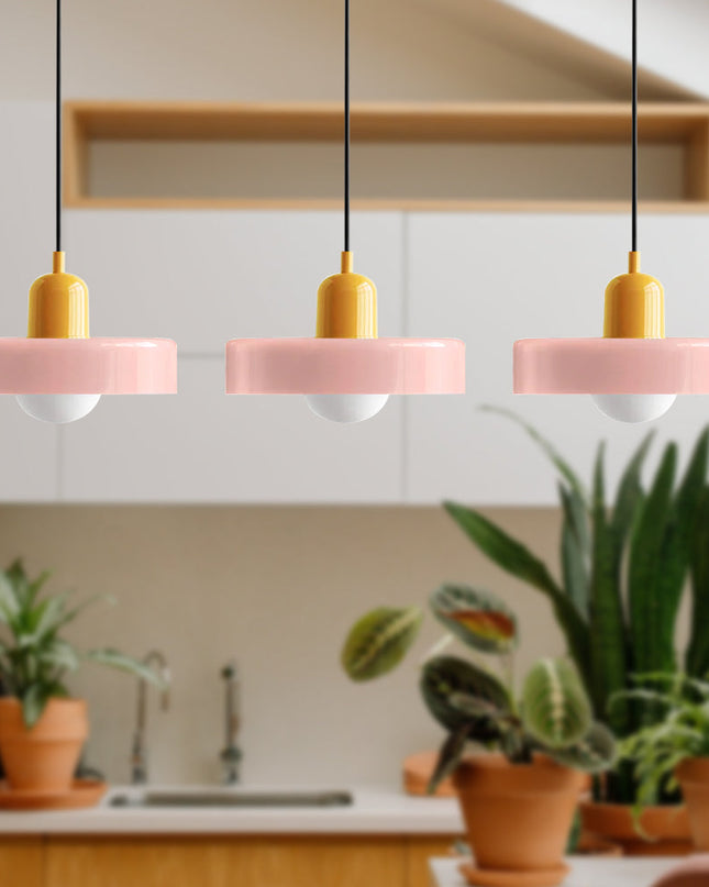 Potrójna Lampa Wisząca z Szklanymi Kloszami – Nowoczesne Oświetlenie do Jadalni i Salonu 18