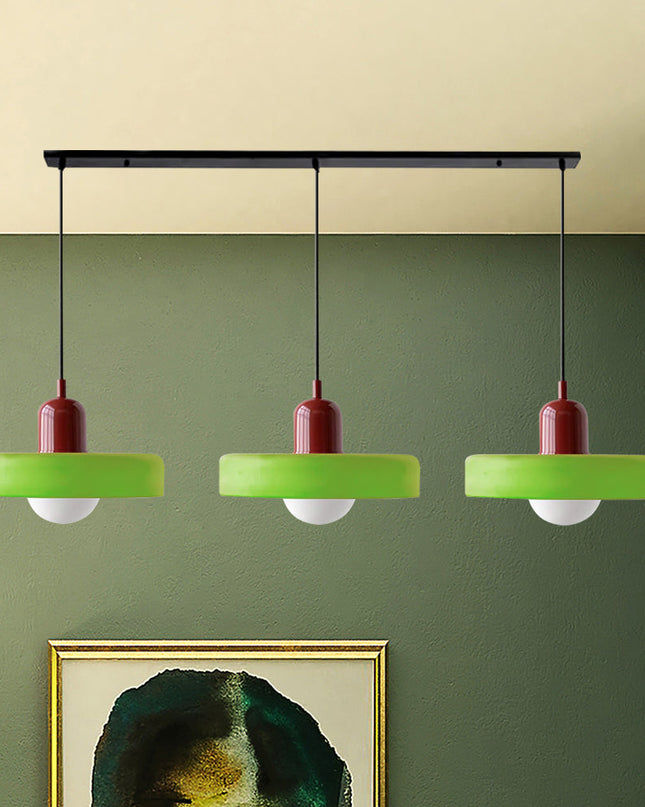 Potrójna Lampa Wisząca z Szklanymi Kloszami – Nowoczesne Oświetlenie do Jadalni i Salonu 19