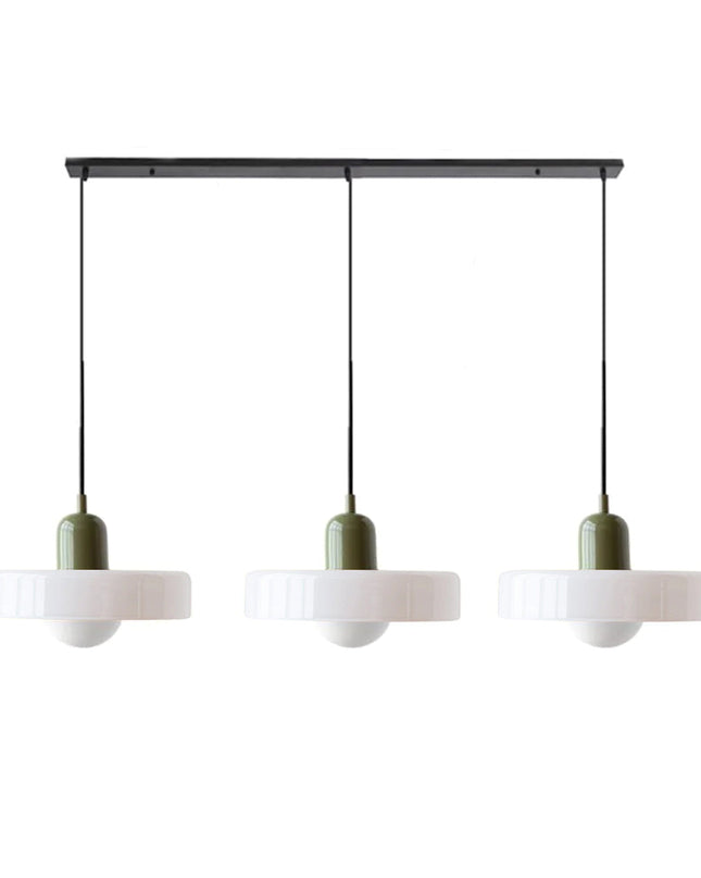 Potrójna Lampa Wisząca z Szklanymi Kloszami – Nowoczesne Oświetlenie do Jadalni i Salonu 21