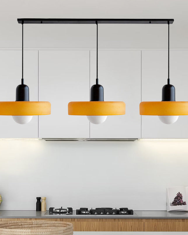 Potrójna Lampa Wisząca z Szklanymi Kloszami – Nowoczesne Oświetlenie do Jadalni i Salonu 28