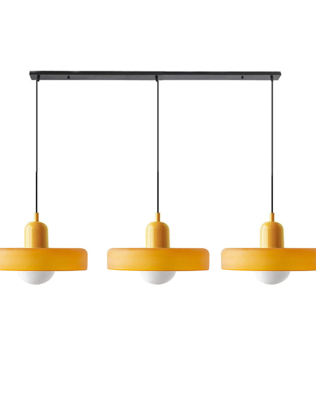 Potrójna Lampa Wisząca z Szklanymi Kloszami – Nowoczesne Oświetlenie do Jadalni i Salonu 29