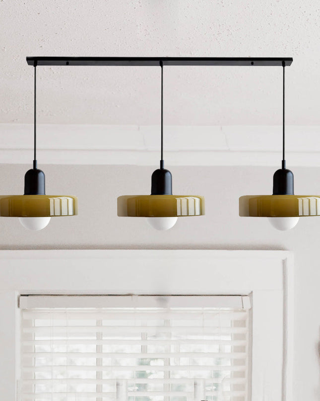 Potrójna Lampa Wisząca z Szklanymi Kloszami – Nowoczesne Oświetlenie do Jadalni i Salonu 4