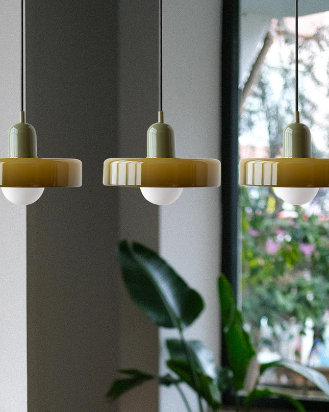 Potrójna Lampa Wisząca z Szklanymi Kloszami – Nowoczesne Oświetlenie do Jadalni i Salonu 7