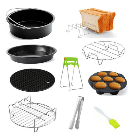 ProCook – Zestaw akcesoriów do frytkownicy powietrznej – Uzupełnij swoją frytkownicę powietrzną, aby przygotowywać idealne posiłki 0