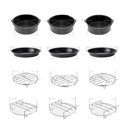 ProCook – Zestaw akcesoriów do frytkownicy powietrznej – Uzupełnij swoją frytkownicę powietrzną, aby przygotowywać idealne posiłki 1